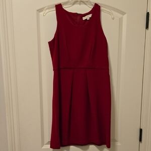 Elegant Red Sleeveless Dress